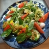 Салат с рукколой и мацареллой