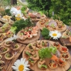 Банкет на свежем воздухе. Закуски.
