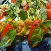 Салат с рукколой и мацареллой