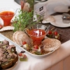 Закуски порционные. Соус к закускам. Микрозелень.